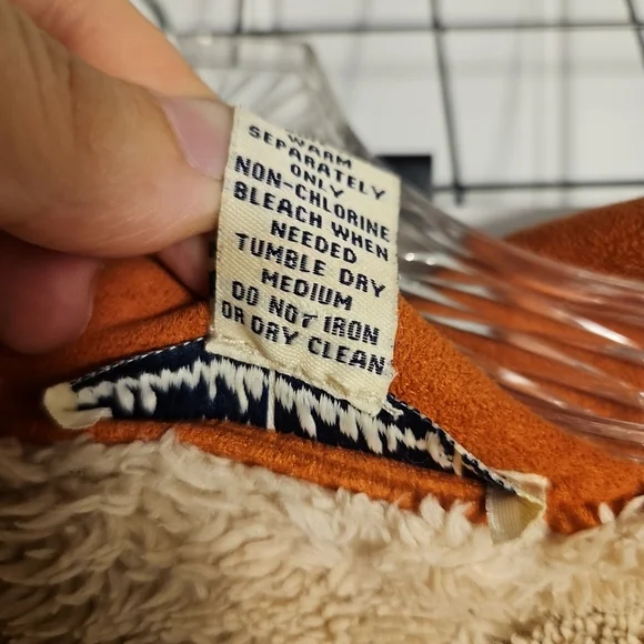 Telluride Clothing Co Faux Suede Sherpa Coat – Y2K Boho Retro Women’s Medium - Picture 5 of 12